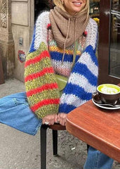 Rainbow Hues Mohair Sweater