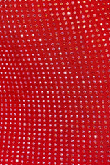 Sparkly Mermaid Sweetheart Red Long Prom Dress with Beading