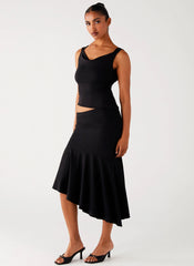Wonderlust Midi Skirt - Black