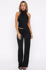 Time Passes Dress Pants Black