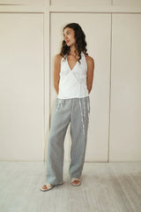 the ease trouser - field check