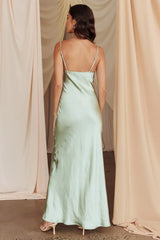 Better Believe Lace Insert Maxi Dress Sage