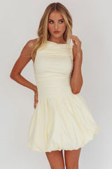 Dalayla Sleeveless Balloon Skirt Mini Dress Butter