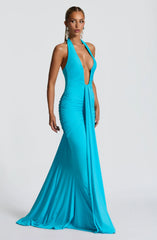 Rosetta Maxi Dress - Aqua