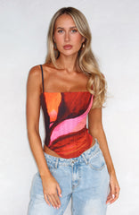 You'll Be Ok Bustier Sunset Petal